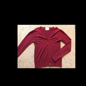 Burgundy cardigan
